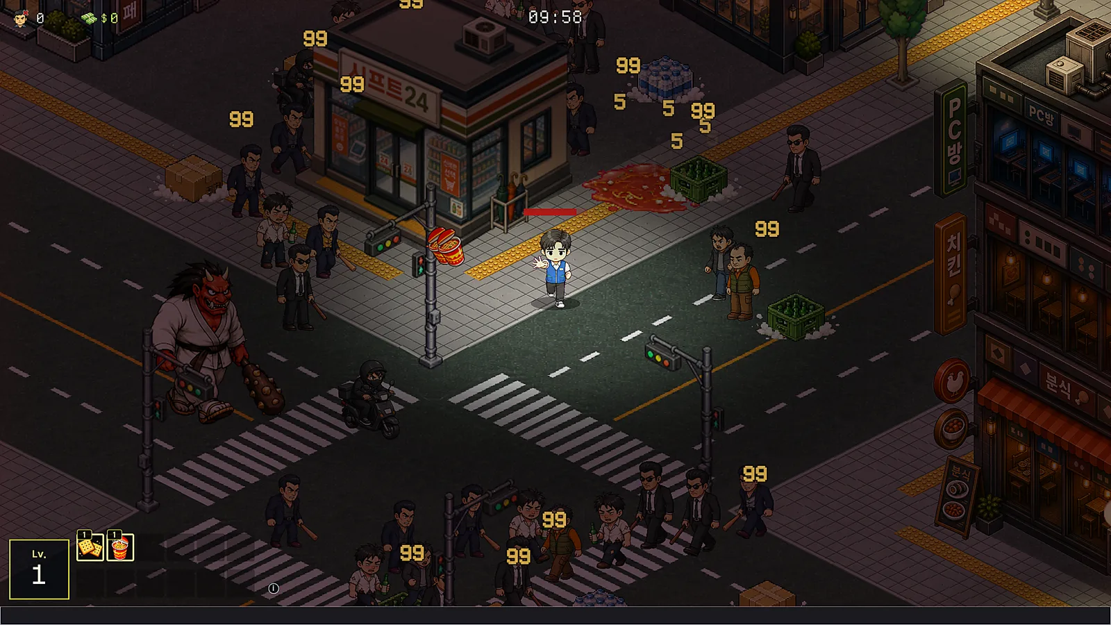 Seoul branch under attack during the night shift